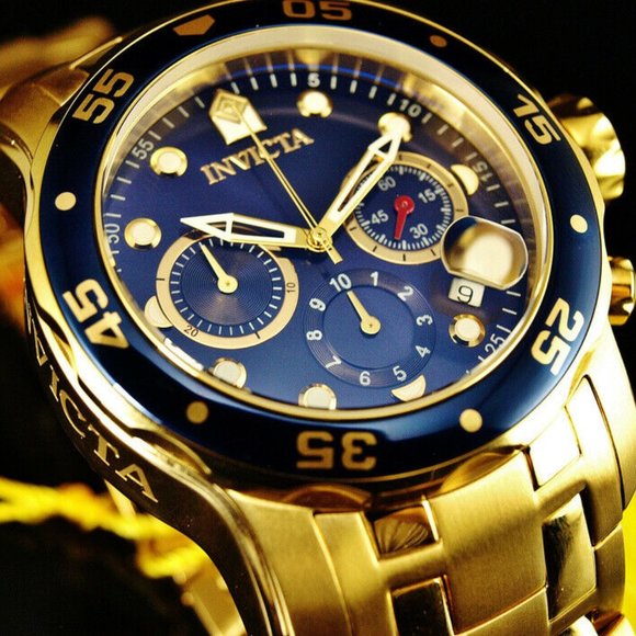 Men's Invicta 18k Plated Professional Watch